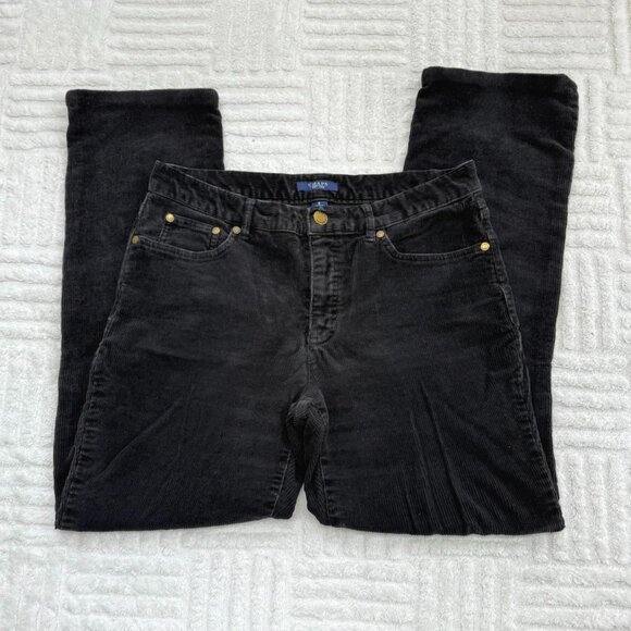 vintage y2k black corduroy jeans by Chaps - Picture 1 of 5